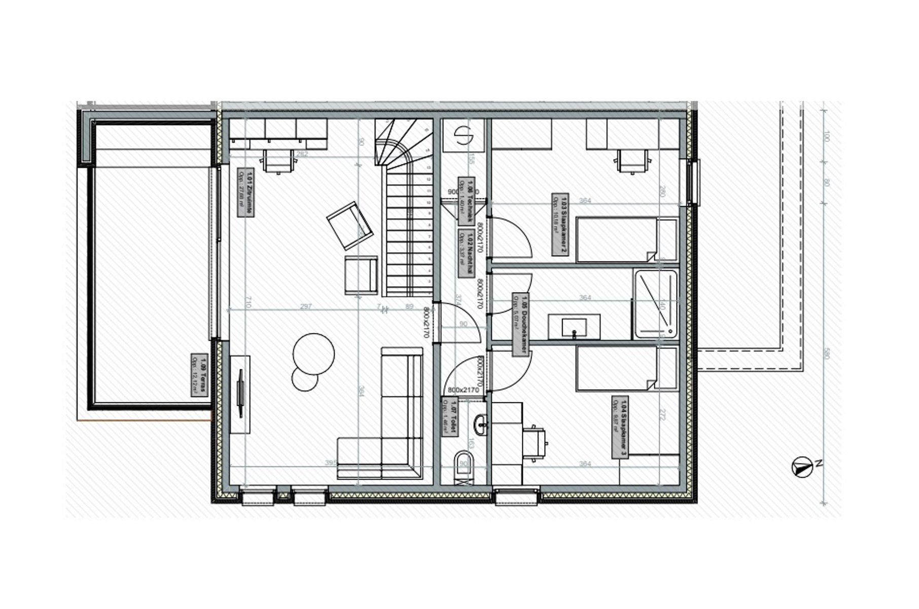 Koppelvilla met 3 slaapkamers en prachtig uitzicht te Gooik foto 2