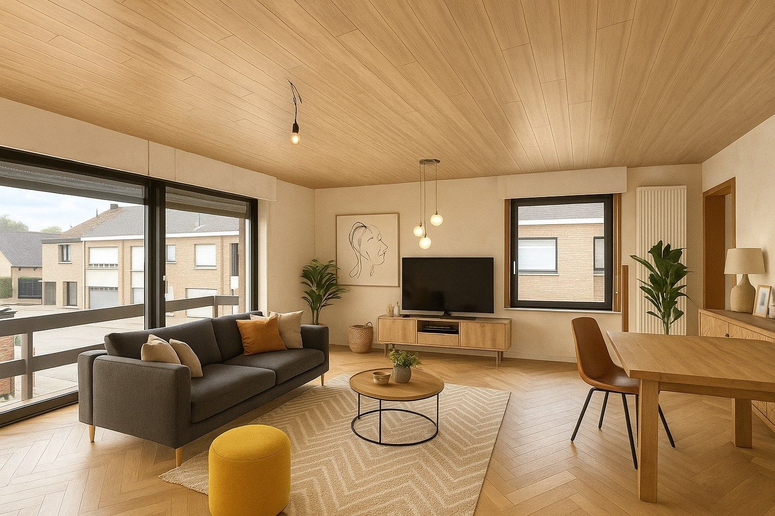 Ruim duplexappartement met terras en garage nabij centrum Roeselare foto 3