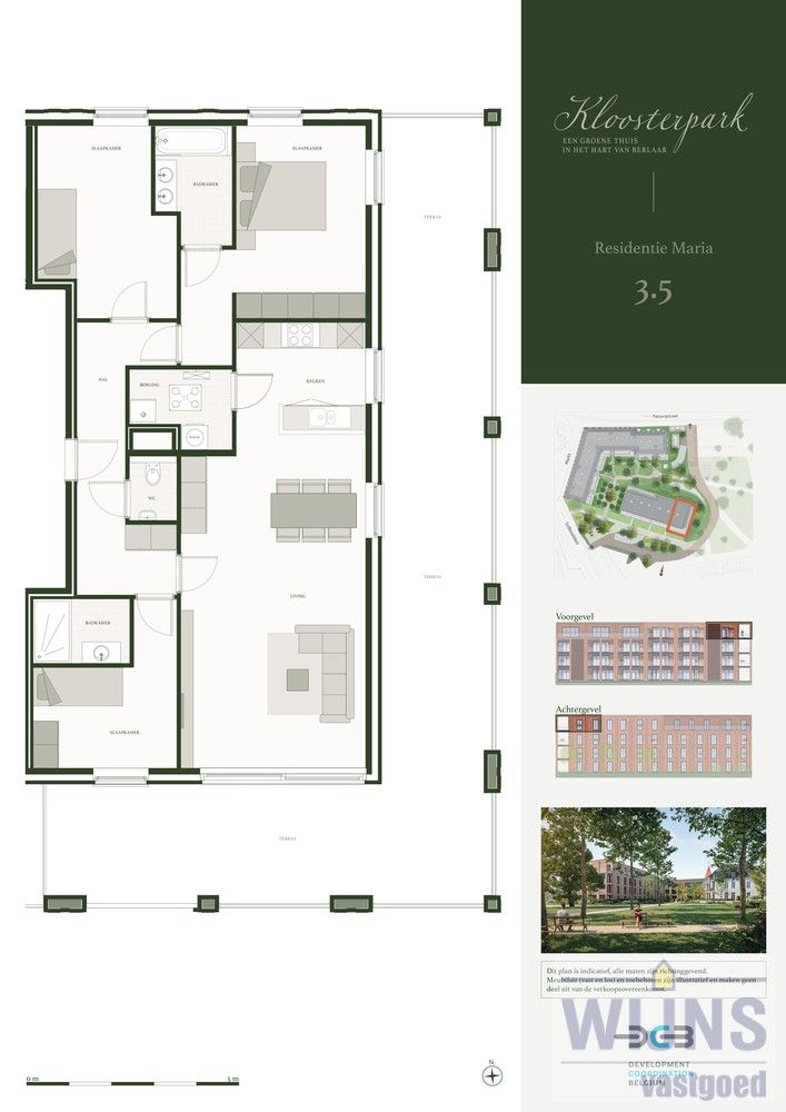 Residentie Maria | 3 SLPKS | 124 m² | terras 73 m² foto {{pictureIndex}}