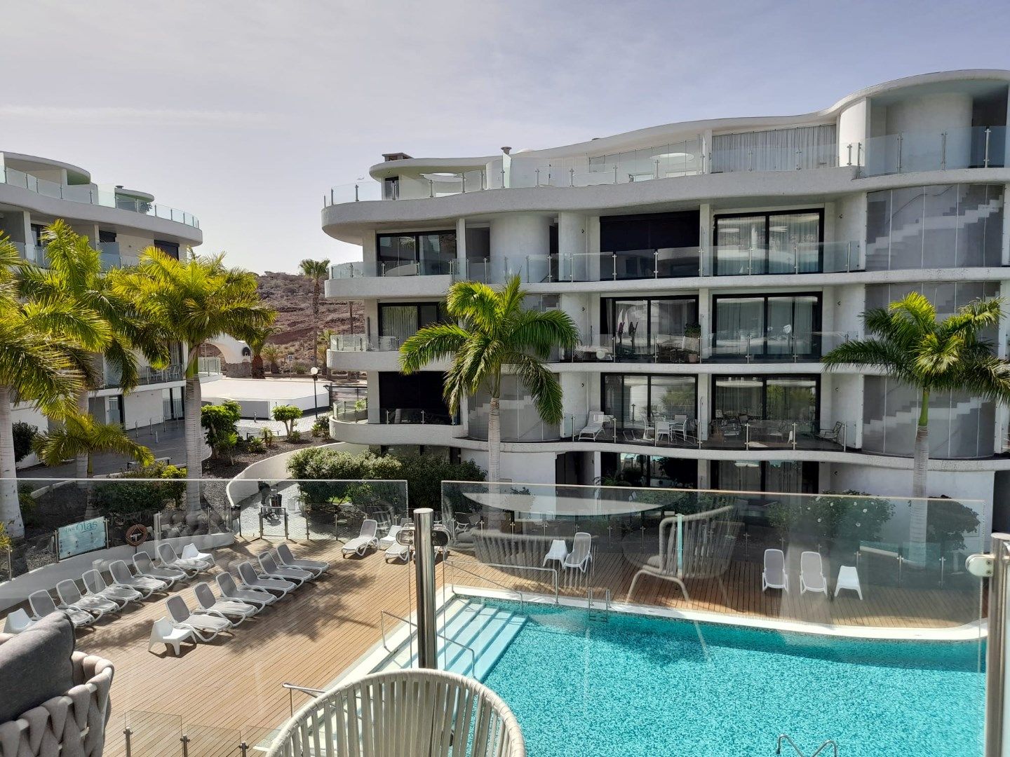 Gemeubeld appartement met 2 slaapkamers en badkamers, Las Olas te Palm mar Arona Tenerife foto 6