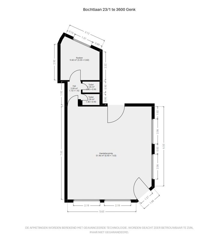 Handels / kantoorruimte pal aan het centrum van Genk foto 7
