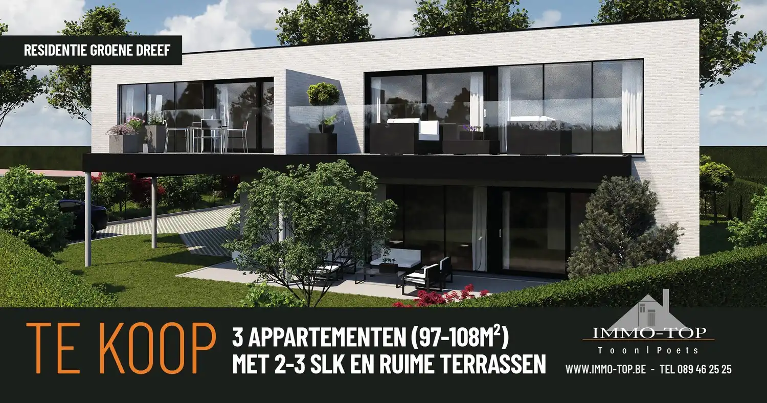 RESIDENTIE GROENE DREEF: Kleinschalig project van slechts 3 appartementen (97-108m²) foto 4