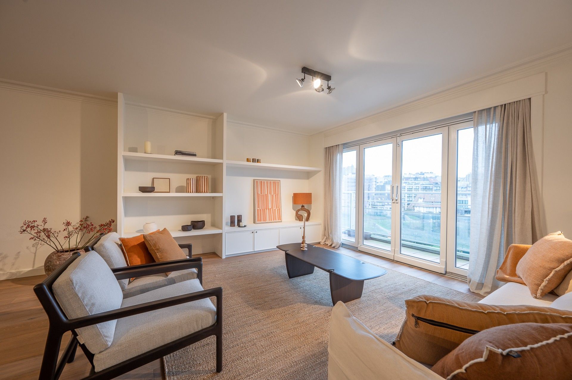 Riant appartement met zeezicht en uitzicht op het Stübbenpark in Duinbergen foto 3