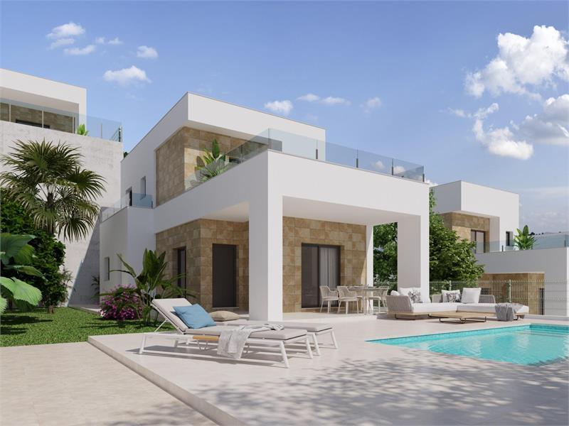 Prachtige nieuwbouw villa's in Polop met uitzicht op zee foto {{pictureIndex}}