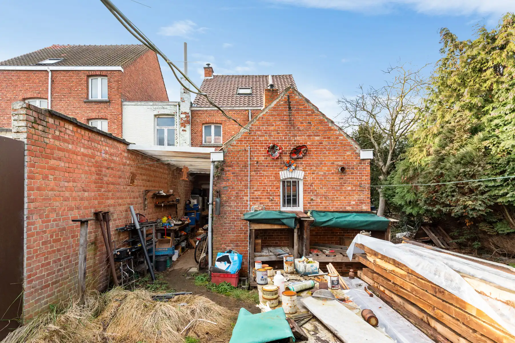 Te renoveren rijwoning met 3 à 4 slaapkamers en ruime tuin. foto 11