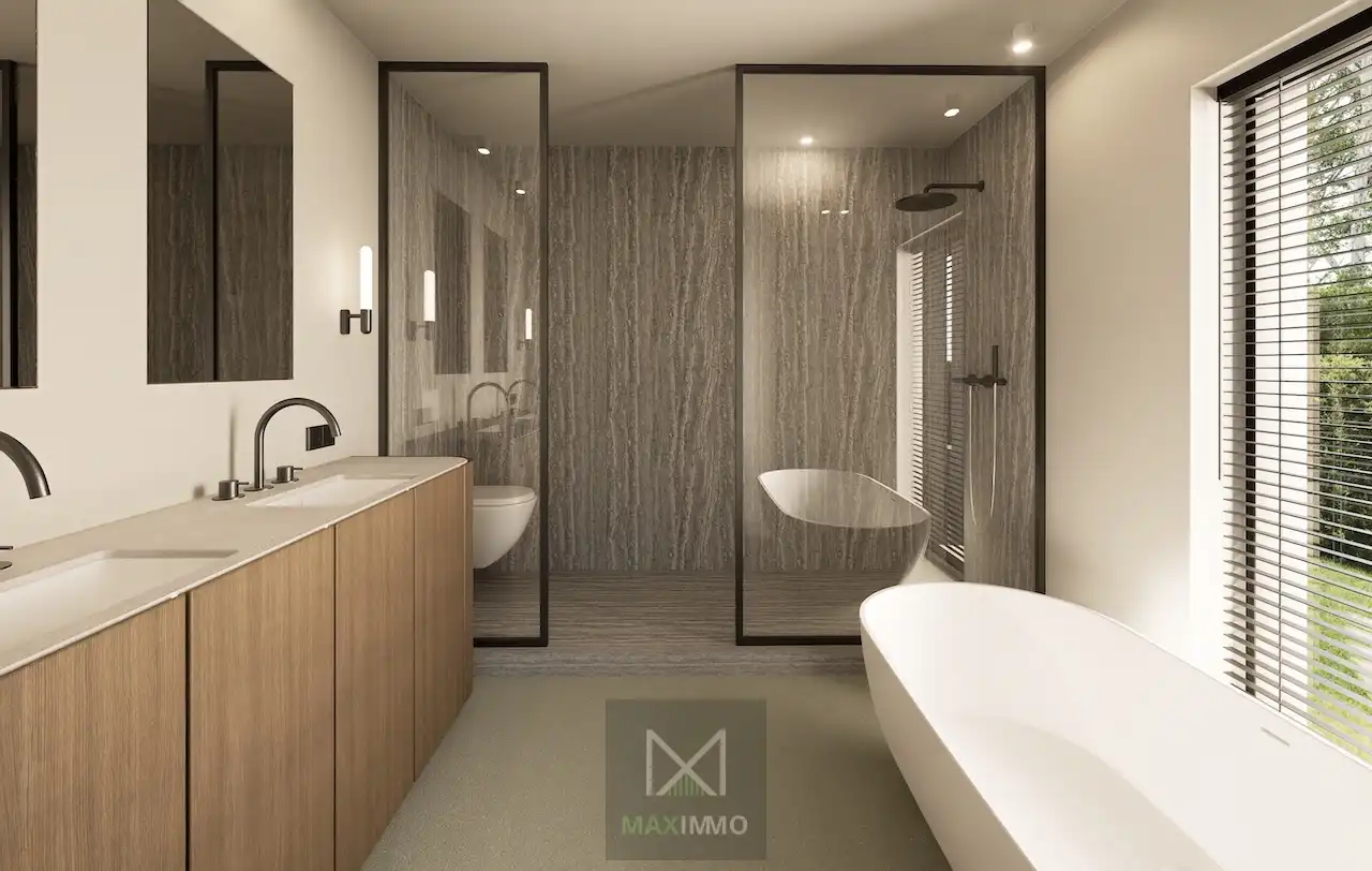 Exclusieve en energiezuinige gelijkvloerse villa in afwerkingsfase – zicht op velden & bos foto 10