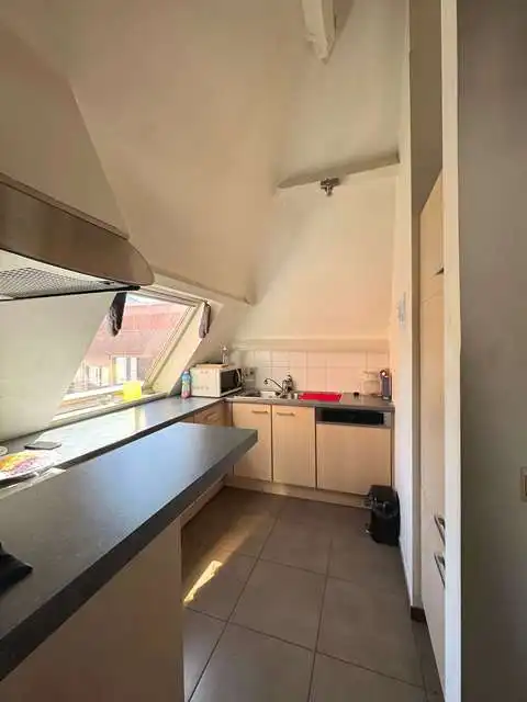 Ruime en kwaliteitsvol afgewerkte studio in loftstijl te huur in Brugge foto 4