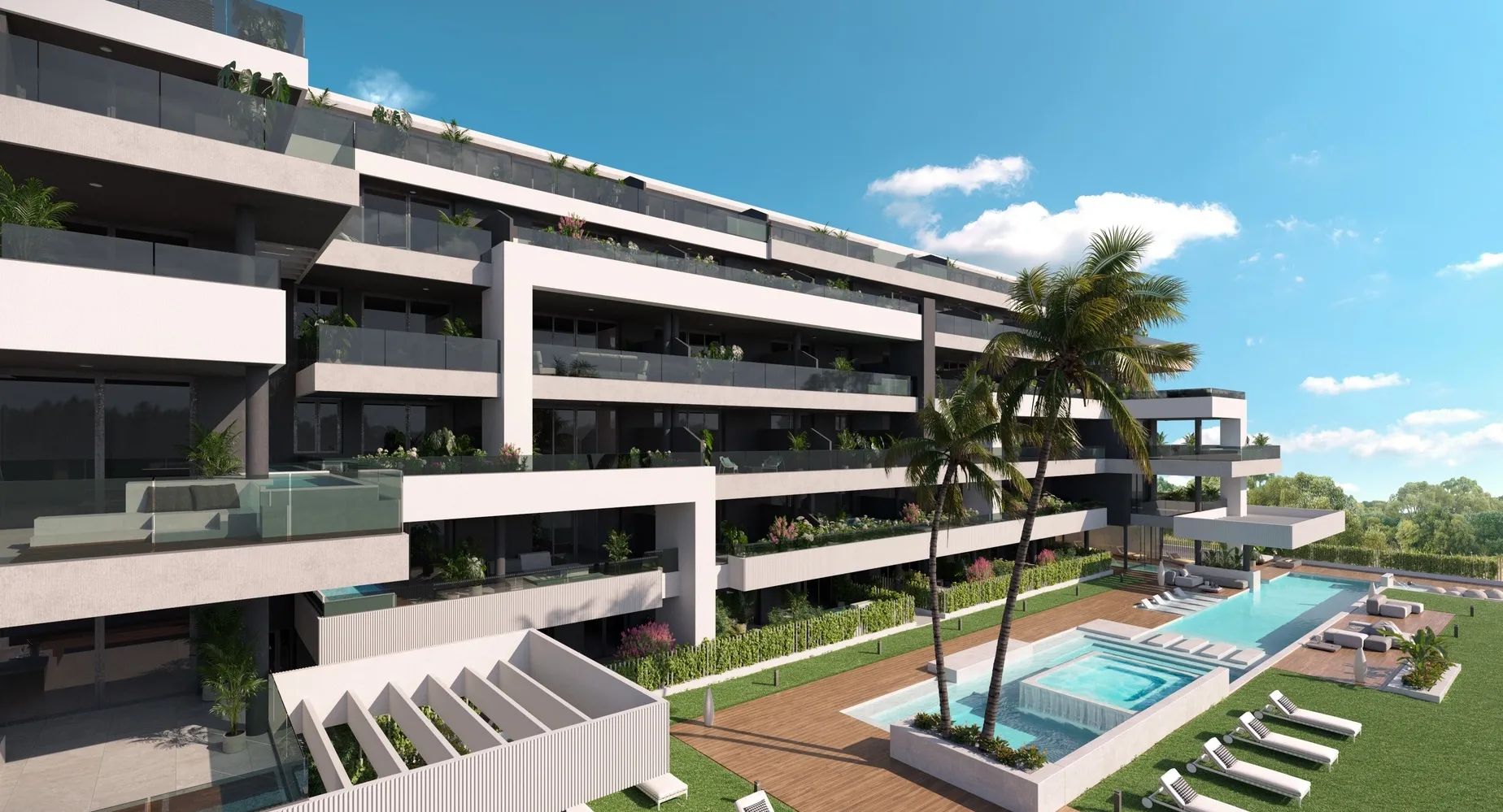 Innovatief project: moderne appartementen met panoramische uitzichten in Mijas foto {{pictureIndex}}