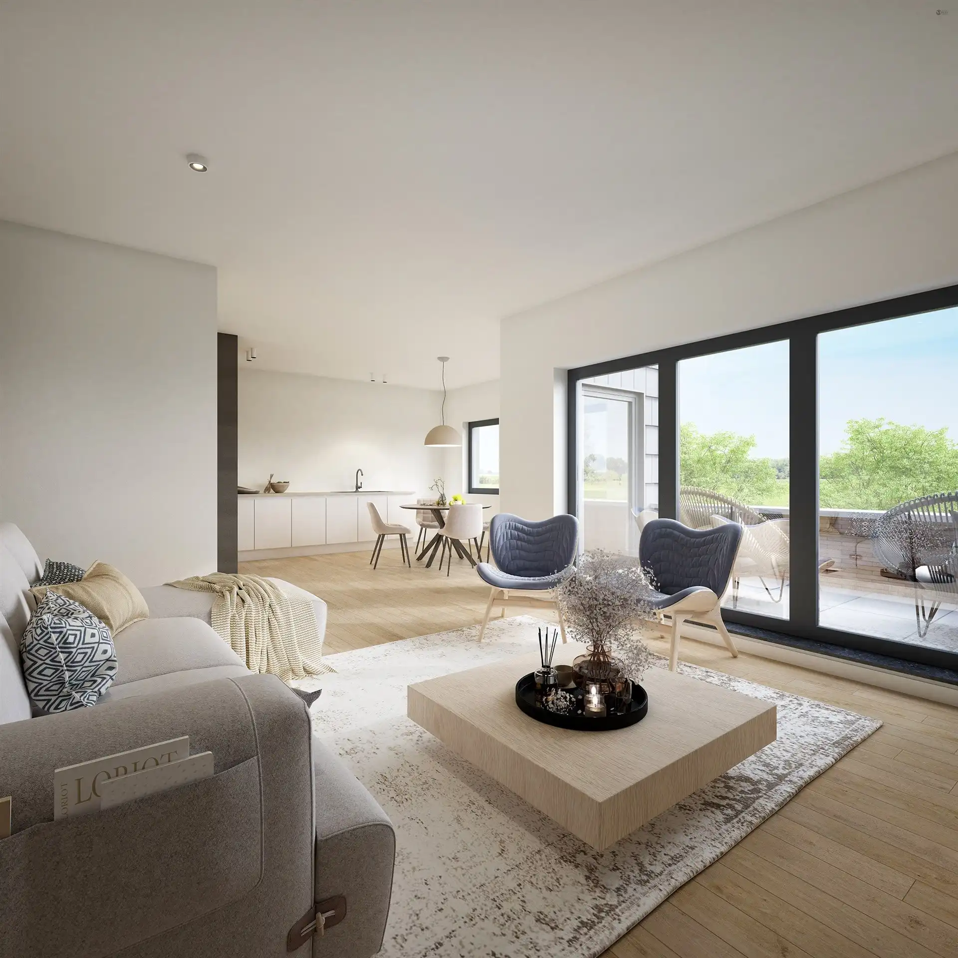 Ruim tweeslaapkamer appartement met zuidgericht terras foto 3