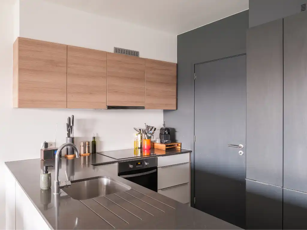 Lichtrijk appartement met ruim zonneterras en open groen zicht op toplocatie aan Dok Noord. Mogelijkheid aankoop autostaanplaats! foto 9
