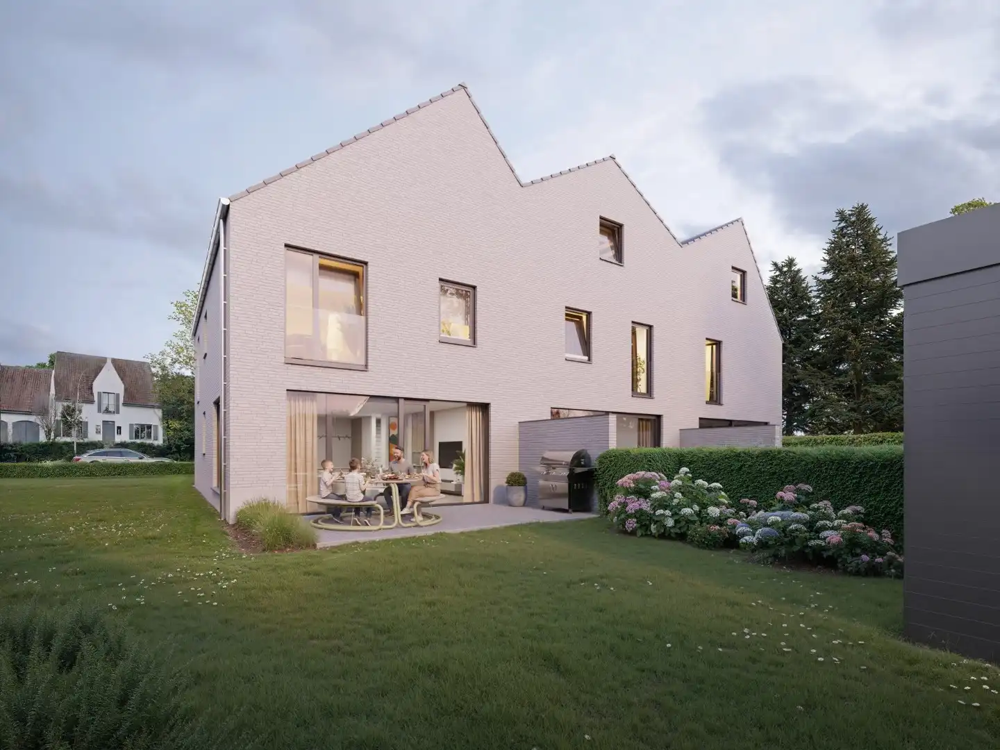 Energiezuinige halfopen bebouwing met 4 ruime slpk’s foto {{pictureIndex}}