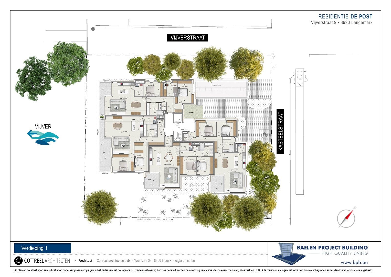 NIEUWBOUW APPARTEMENT MET 2 SLPKS EN RUIM TERRAS  foto 27