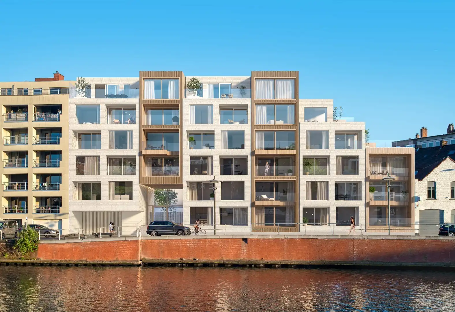 Verhuurd Appartement ( 93,1 m²) aan de Leie met 2 kamers en een terras (van 5,2 m²) foto 15