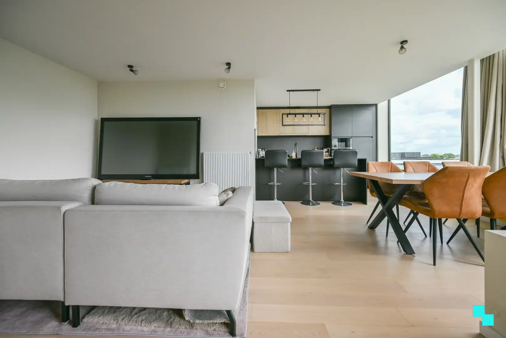 Nieuwbouw tweeslaapkamerappartement met garagebox in centrum Lendelede foto 5
