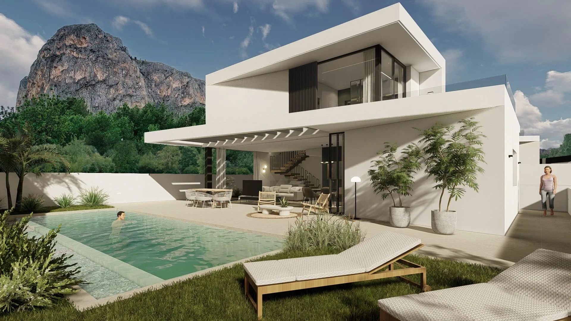 Betreed een nieuwe dimensie van luxe: prachtige, nieuwe villa's in Polop foto {{pictureIndex}}