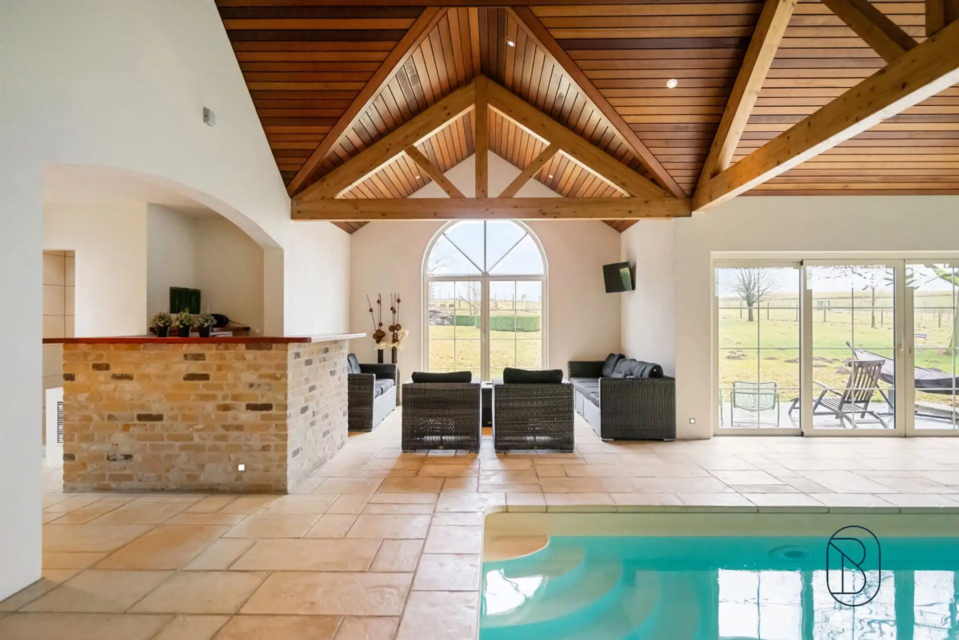 Topgelegen prachtige vakantiewoning met binnenzwembad foto 21