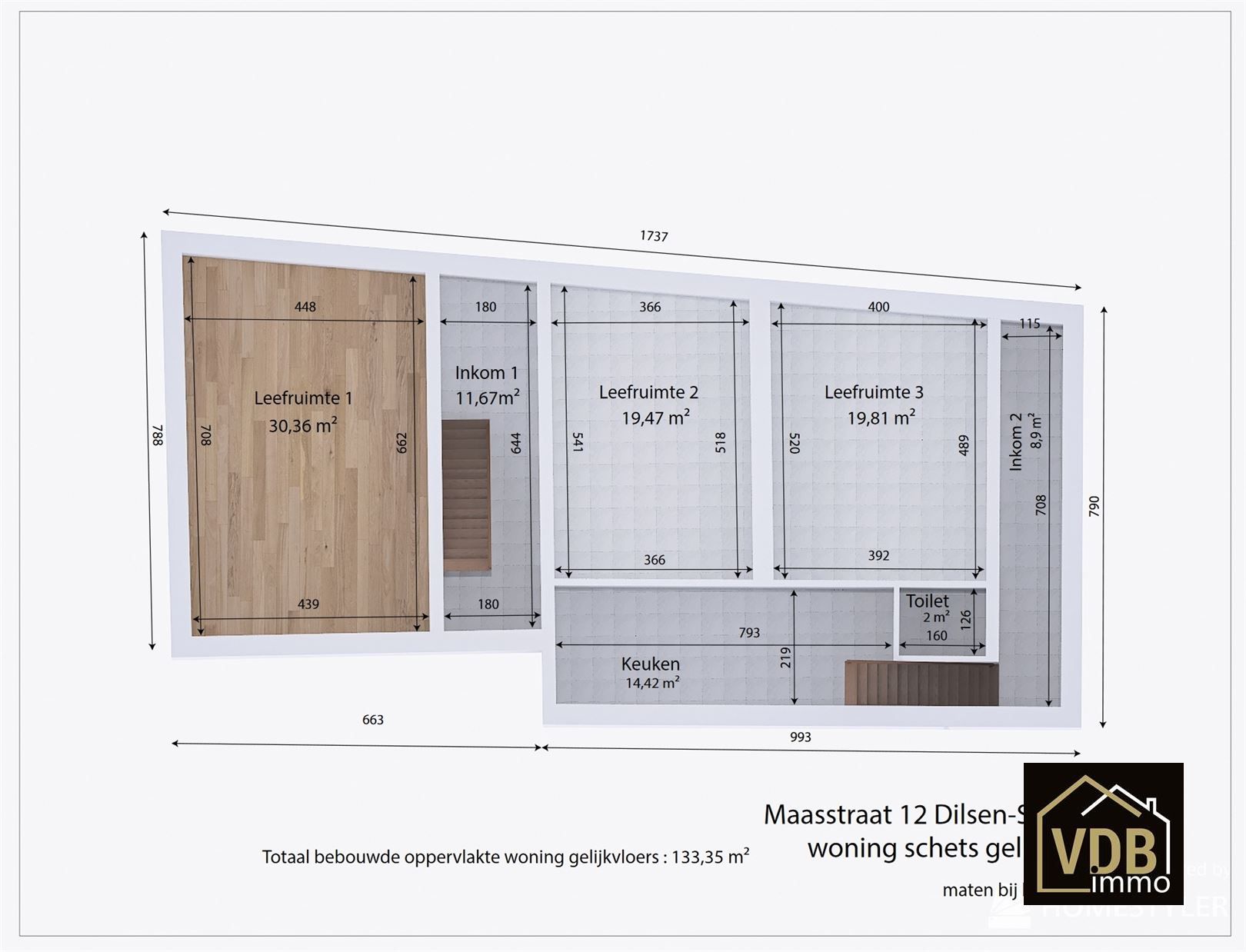 STADSHOEVE MET WONING TE RENOVEREN OF  PROJECTSITE foto 18