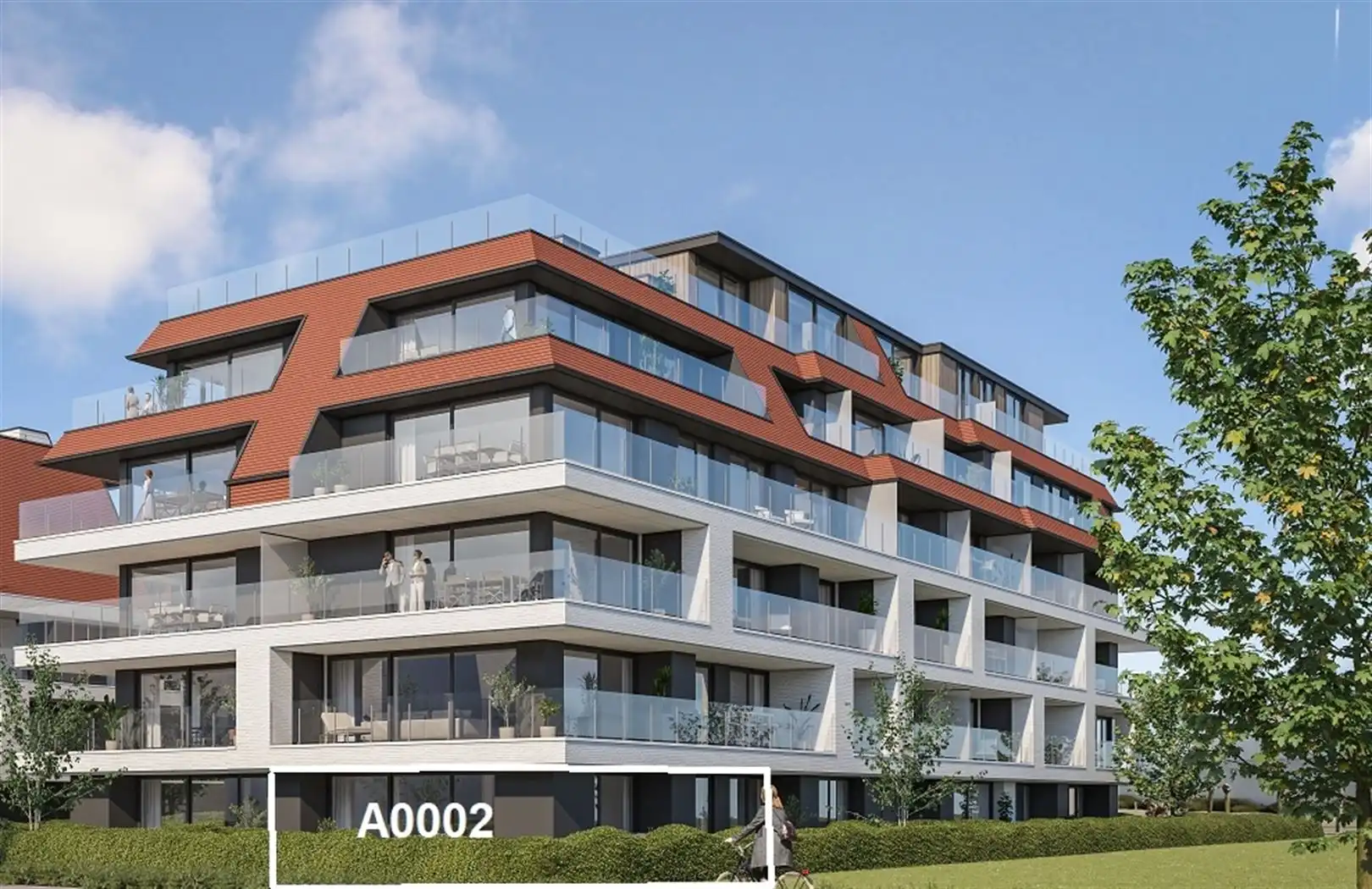 A0002 Prachtig hoekappartement 2 slpk met reuzeterras en tuin zongericht foto 2