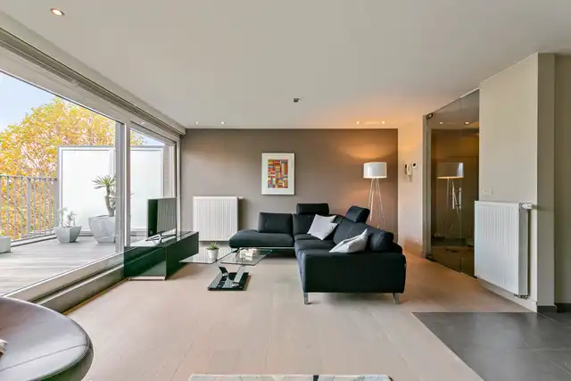 Exclusief duplex-appartement met 3-slk en riant terras op gegeerde ligging aan de Visserij foto 4