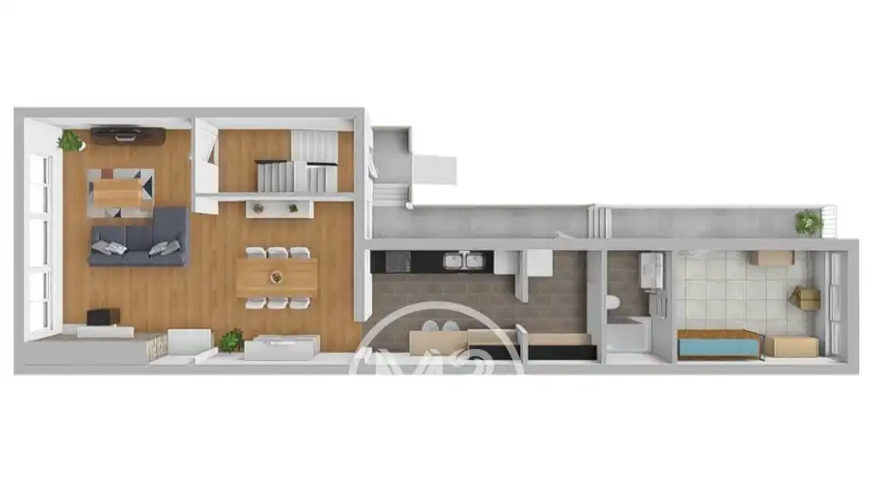 Ruime bel-étage woning met grote tuin foto 23