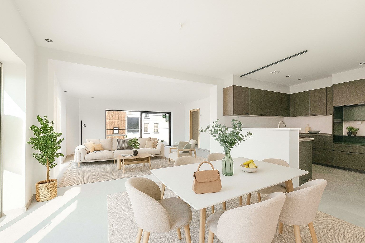 INSTAPKLAAR HOEKAPPARTEMENT (134,80 m²) MET 2 SLPKS EN TERRAS  foto {{pictureIndex}}