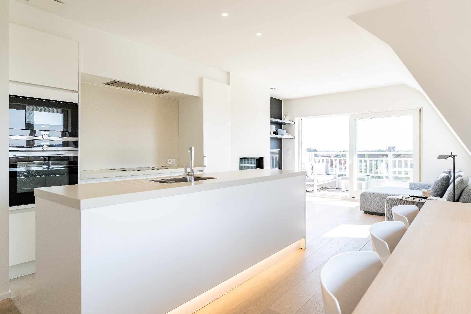 Recent en luxueus afgewerkte hoekpenthouse met adembenemend zicht over het Park58. Inpandige box te koop foto 6