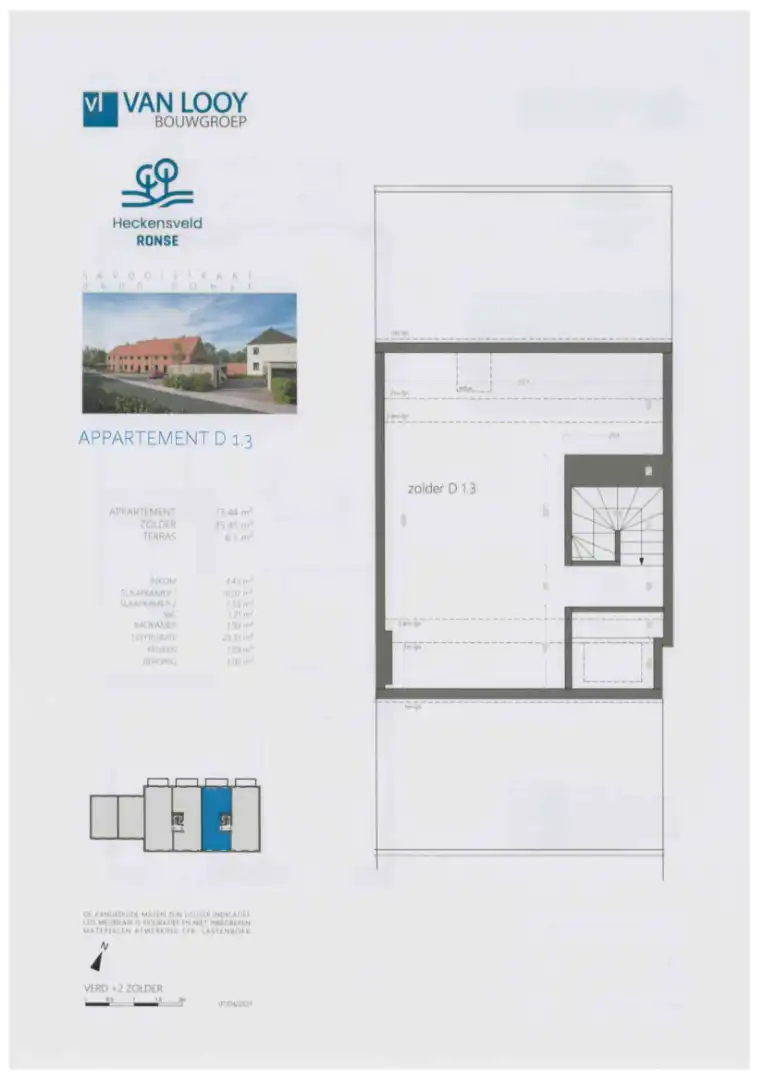 Duplex appartement met 3 slaapkamers en terras op den buiten foto 15