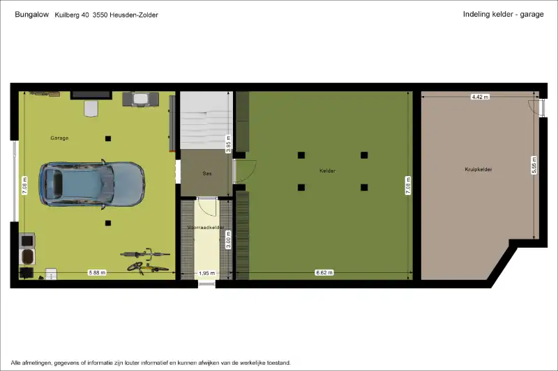 Ruime en rustig gelegen, te renoveren gelijkvloerse woning met bijna volledige onderkeldering op een knap perceel foto 8