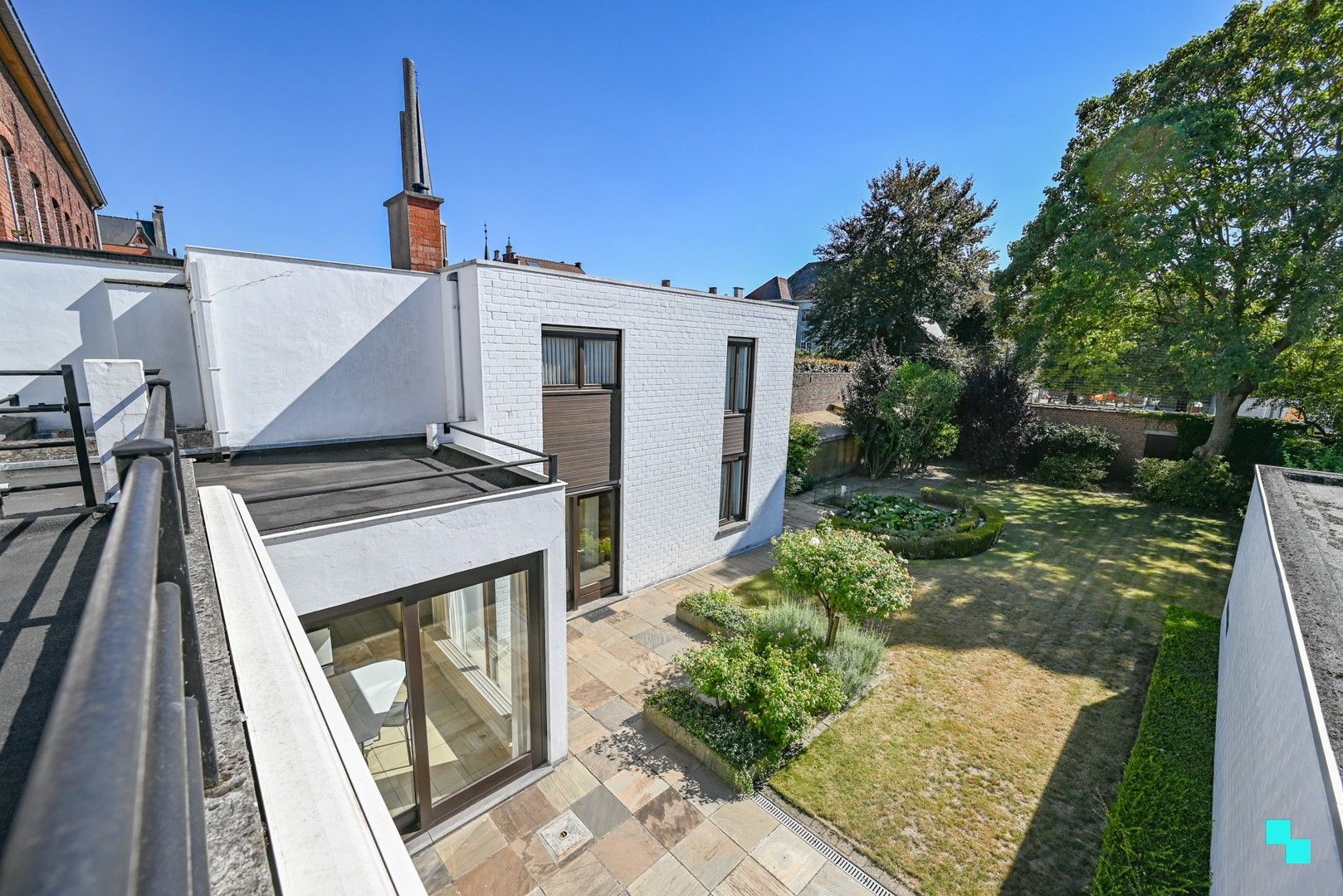 Wonen in erfgoed, zicht op het groen, midden in de stad Izegem. foto 30