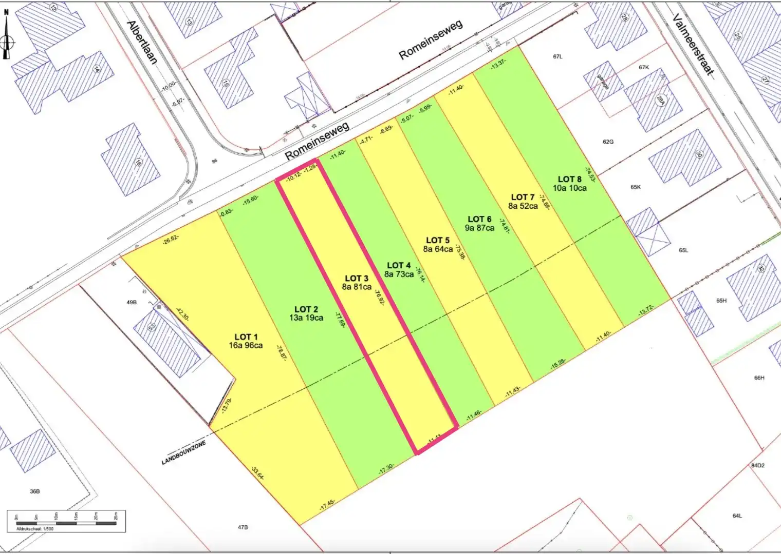 Bouwgrond van 881 m² voor halfopen bebouwing foto 2