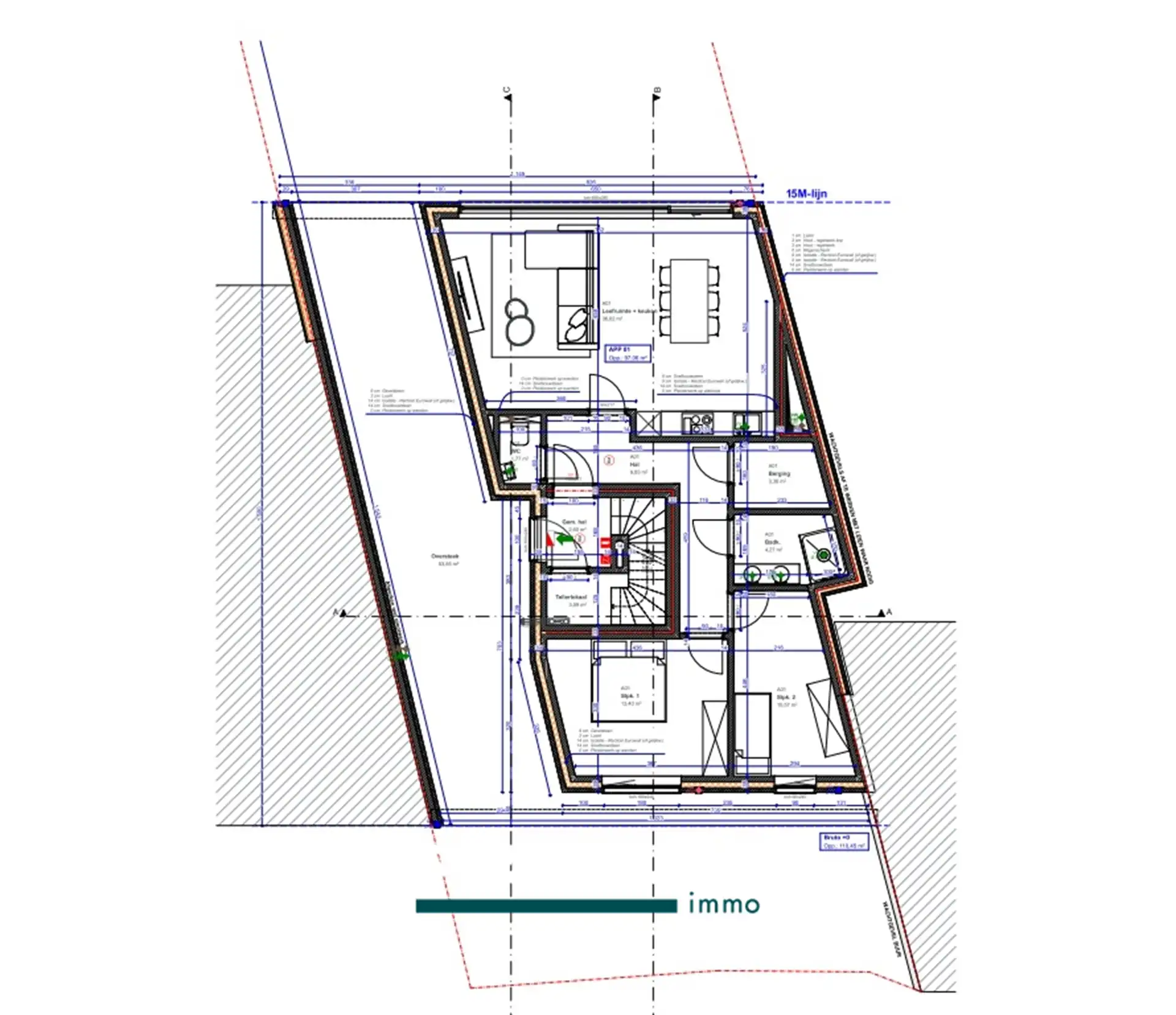 Gelijksvloer appartement met tuin en staanplaats  foto 12