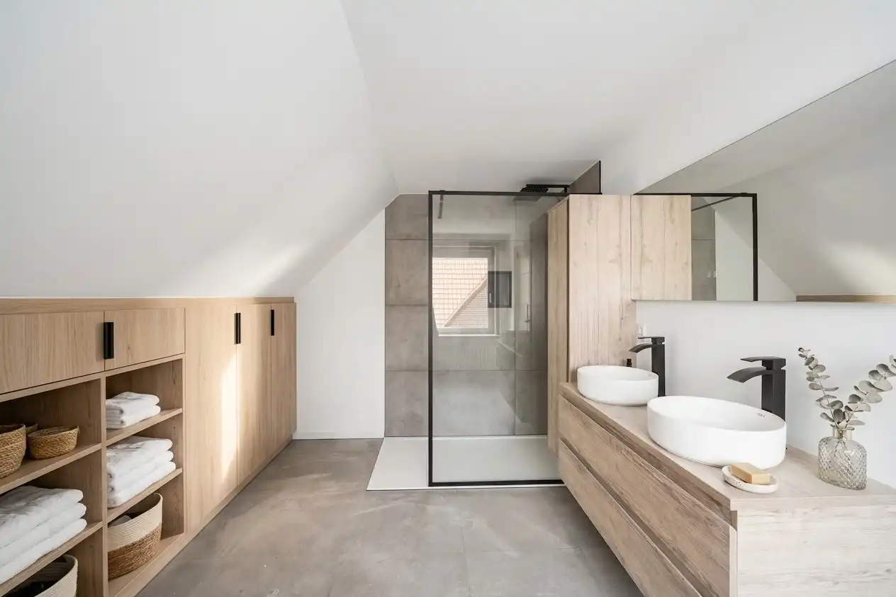 Ruime halfopen woning met 5 slaapkamers, grote tuin en prachtig open zicht in Lapscheure. foto 14