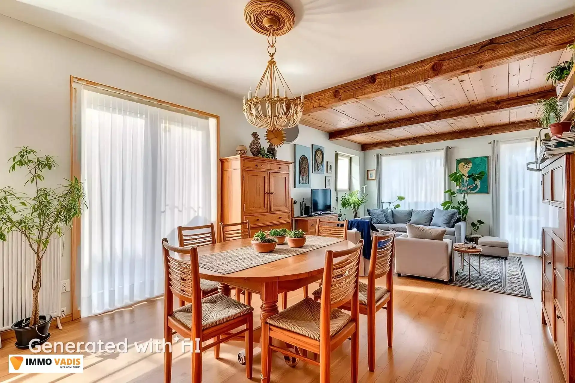 Te koop op lijfrente - Comfortabele villa met drie slaapkamers, twee garages en een magazijn. foto 8