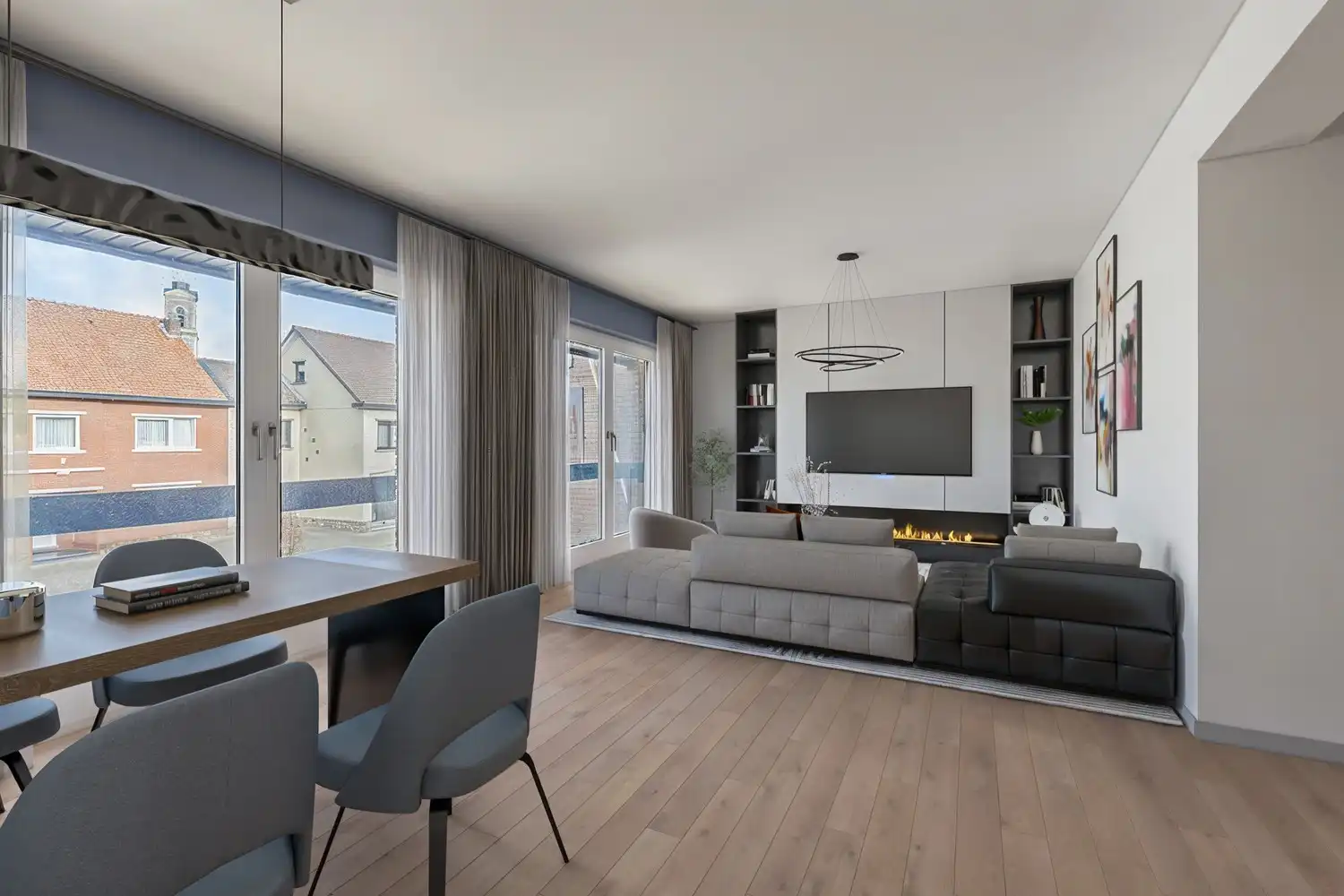 Duplex appartement, ruime leefruimte, 3 slpk, terras + garage foto 6