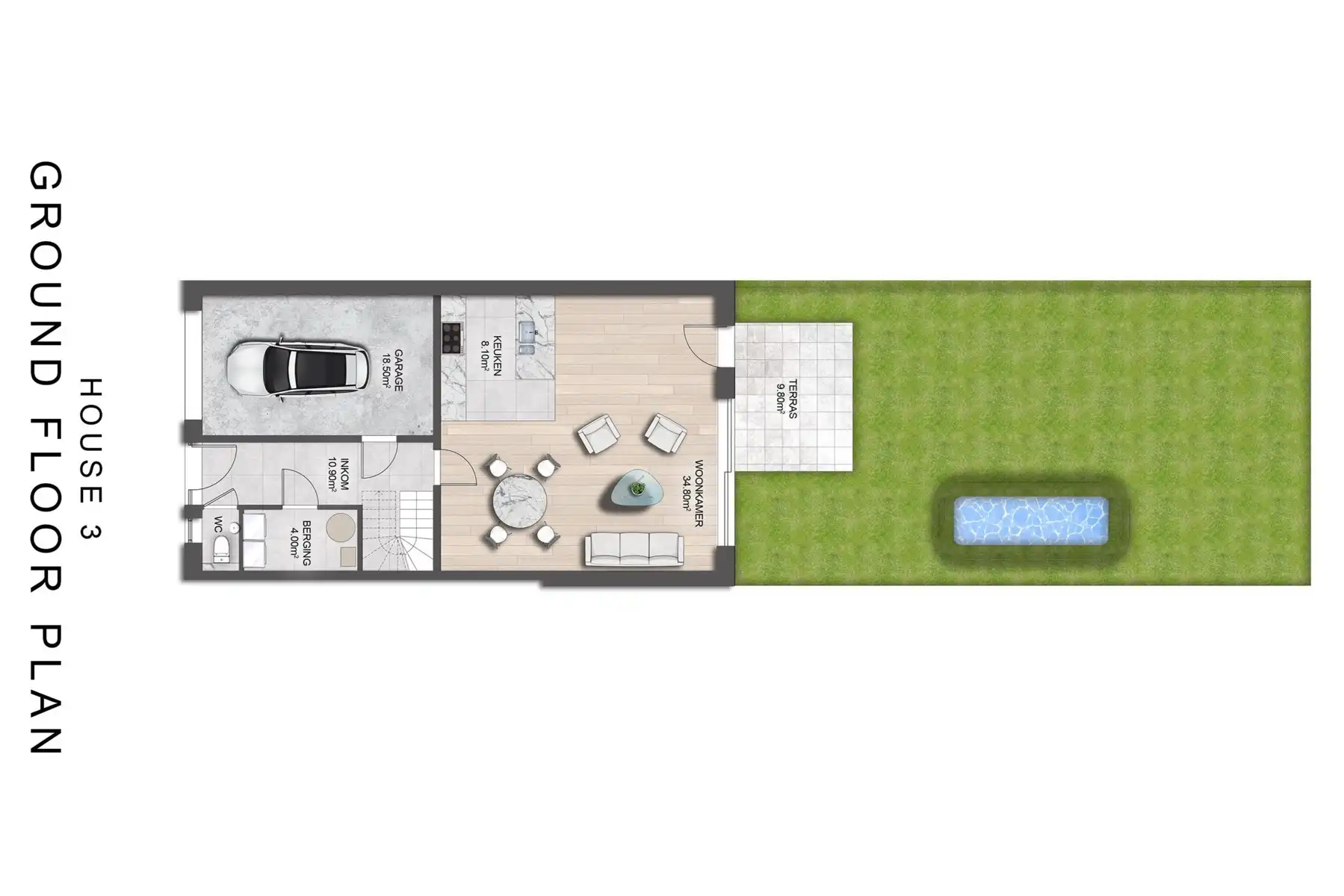 Nieuwbouwwoning met 5 slaapkamers en 1 badkamer. foto 4