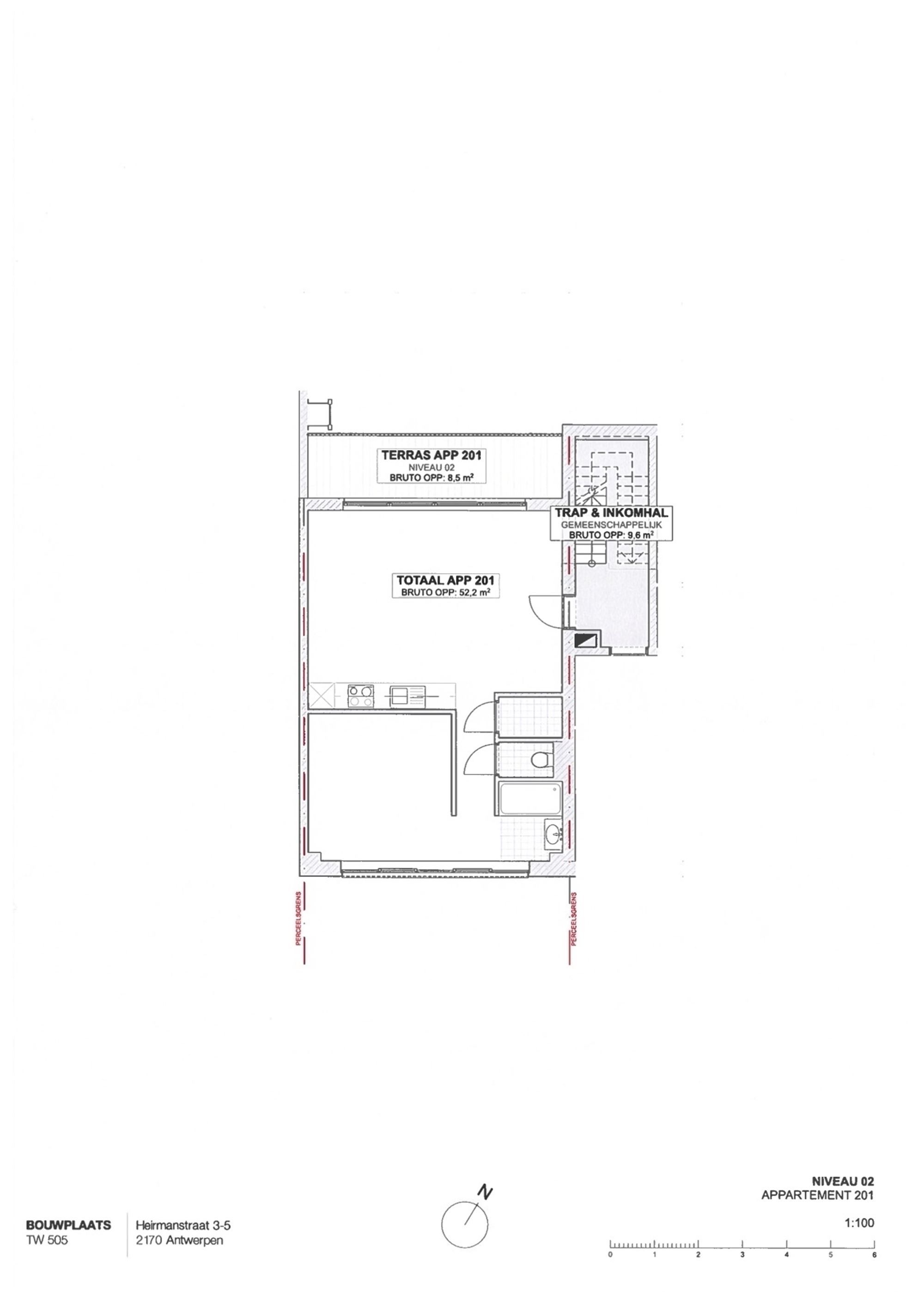 Appartement met 1 slk en terras (8,5m²) te Merksem foto 7