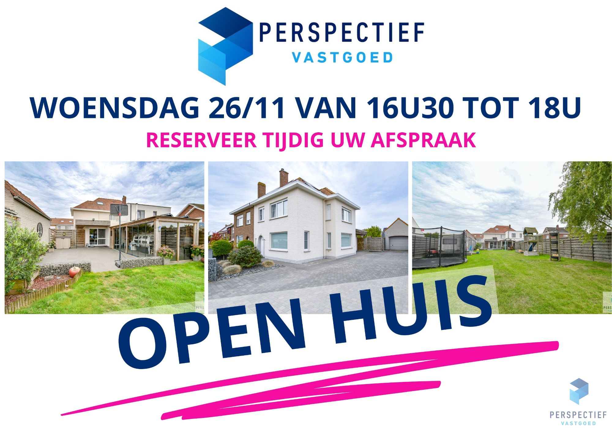 BEZOEKMOMENT WOENSDAG 26/11 VAN 16U30 TOT 18U | UITSTEKEND GELEGEN WONING met GROTE TUIN foto {{pictureIndex}}