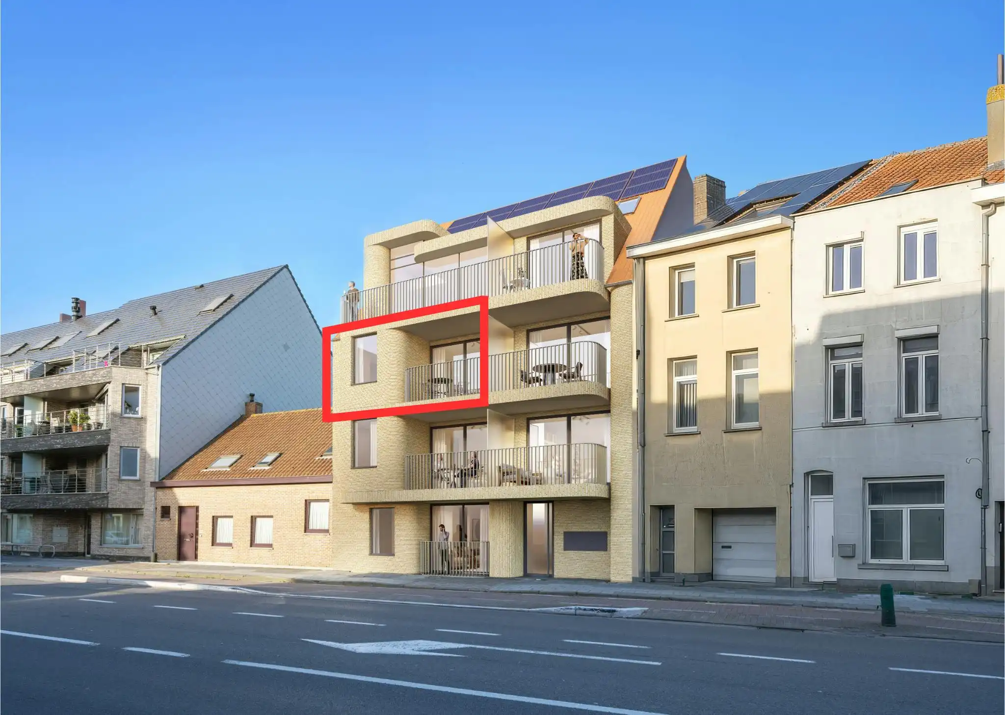 Nieuwbouw 2 slaapkamer appartement te Blankenberge foto {{pictureIndex}}