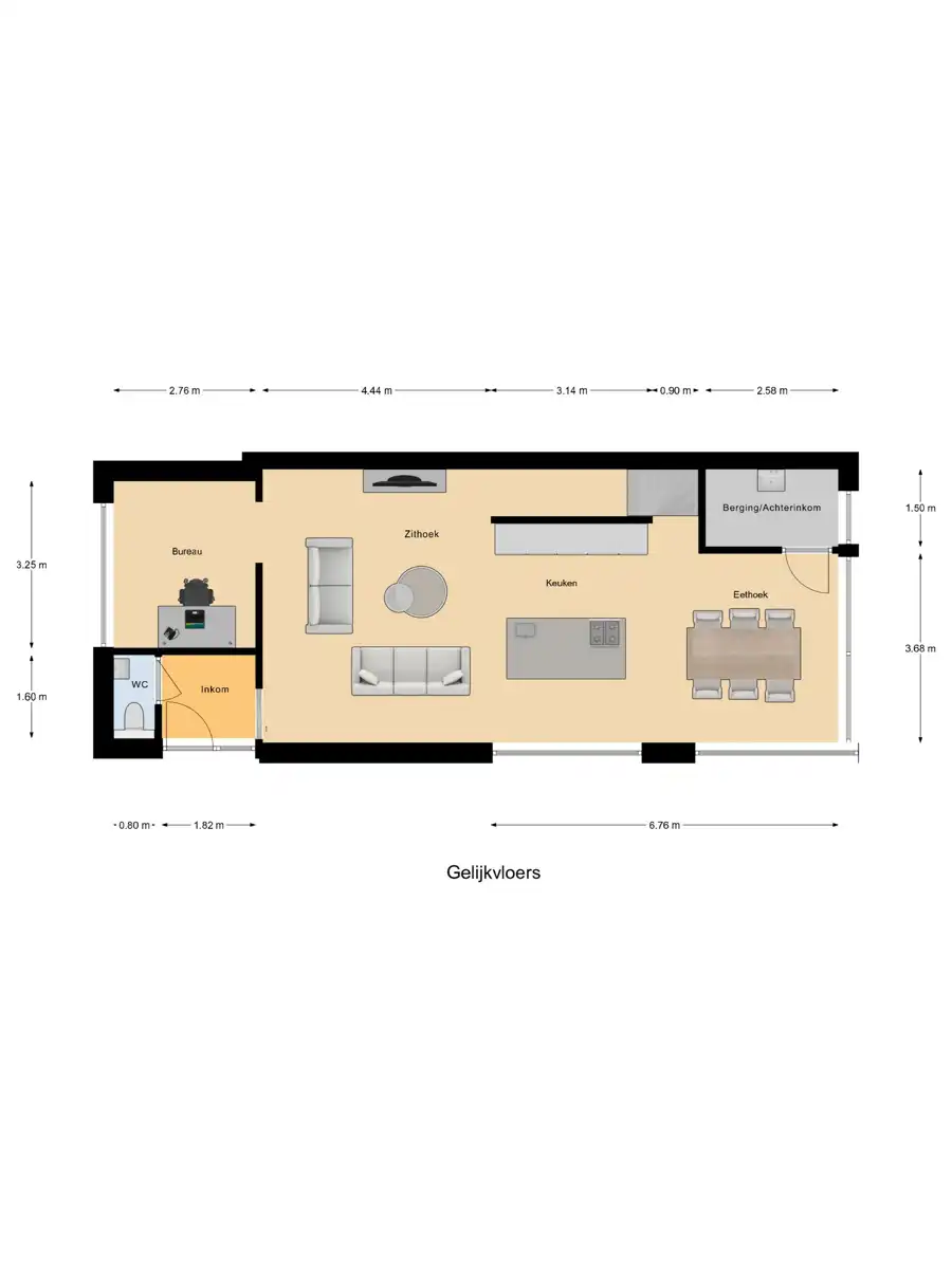Ruime casco nieuwbouwwoning met 3 slaapkamers, bureau, tuin en parking te koop in Wuustwezel. Moderne en energiezuinige woning met vrije afwerking. foto 8