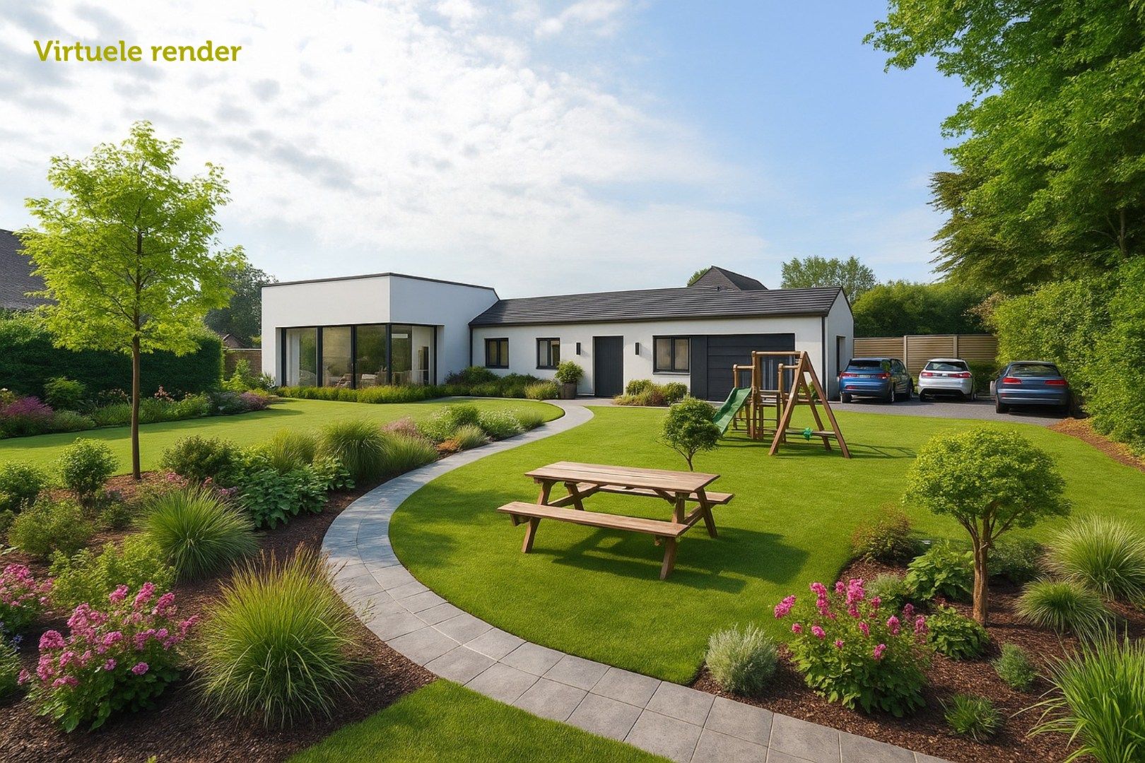 Uitbreidbare gelijkvloerse woning met grote garage op 1303m2 foto 3