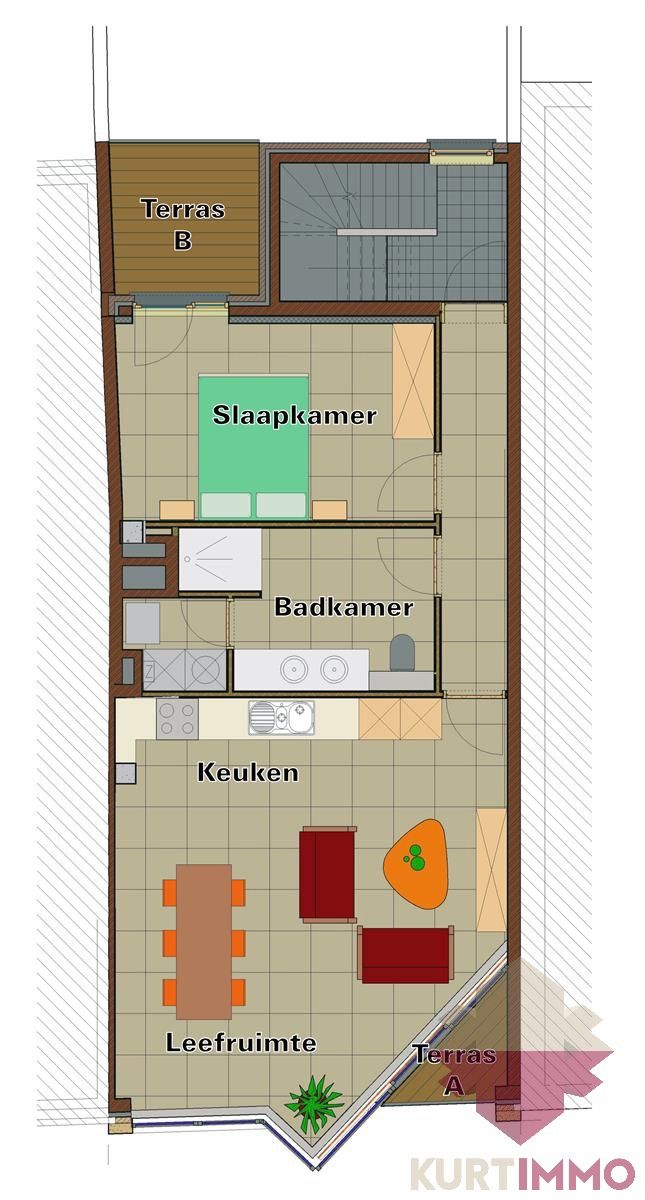 Centraal gelegen, Mooi Appartement met 1 SLPK én Terras! foto 13