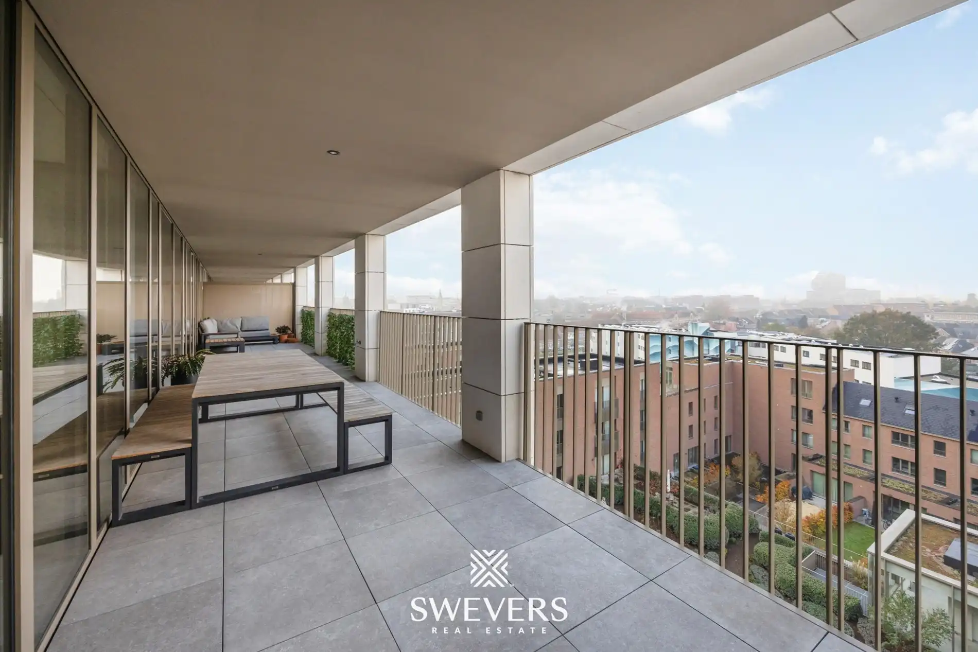 Uniek penthouse (168m²) met 3 slpk en een fantastisch uitzicht in centrum Hasselt foto 7