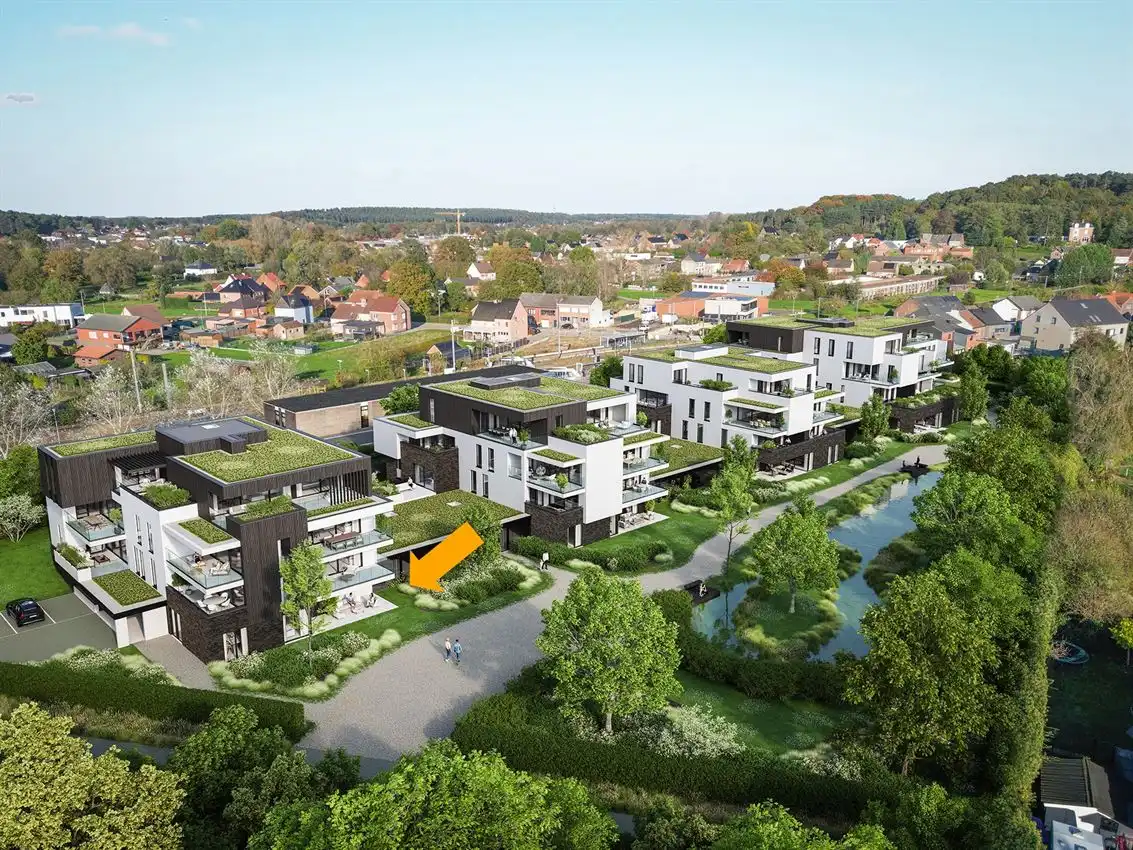 Uniek tuinappartement met aparte inkom foto {{pictureIndex}}