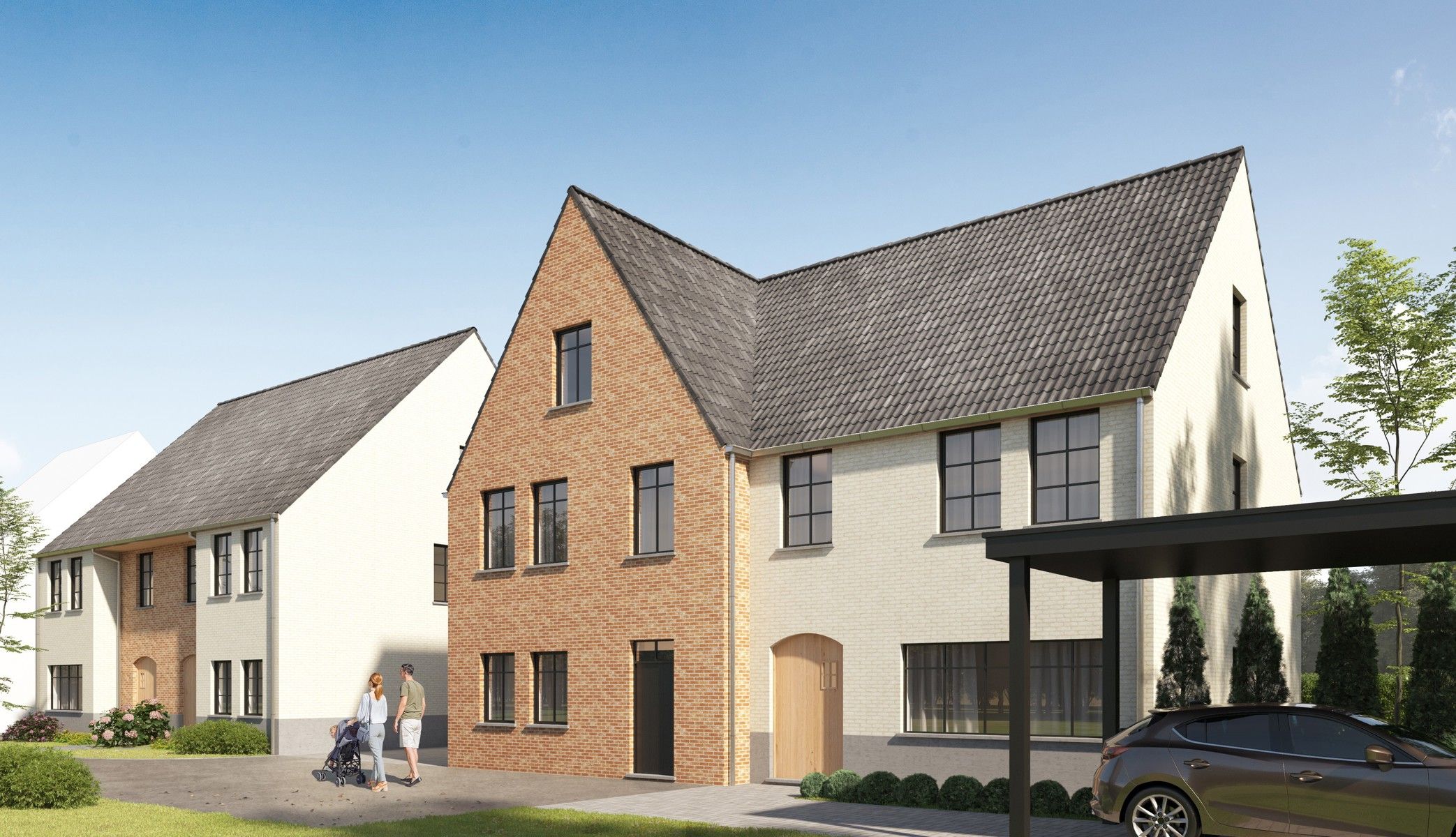 Landelijke, halfopen woningen foto 16