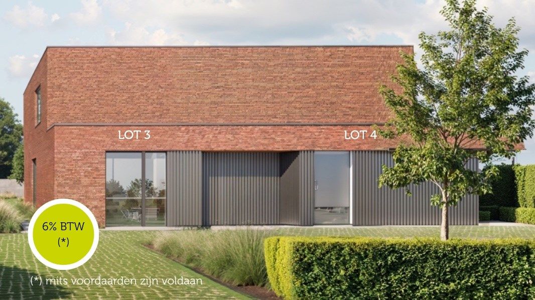 Tijdloze halfopen nieuwbouwwoning met 3 slaapkamers + gelijkvloerse slaapkamer op 428 m2 foto {{pictureIndex}}