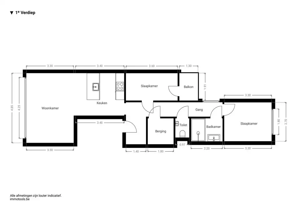 Gerenoveerd appartement met 2 slaapkamers foto 16