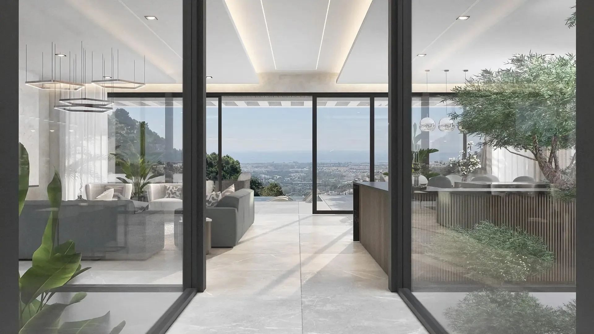 Architectonisch meesterwerk in Benahavís – luxe nieuwbouwvilla met panoramisch zeezicht en privé spa foto 6