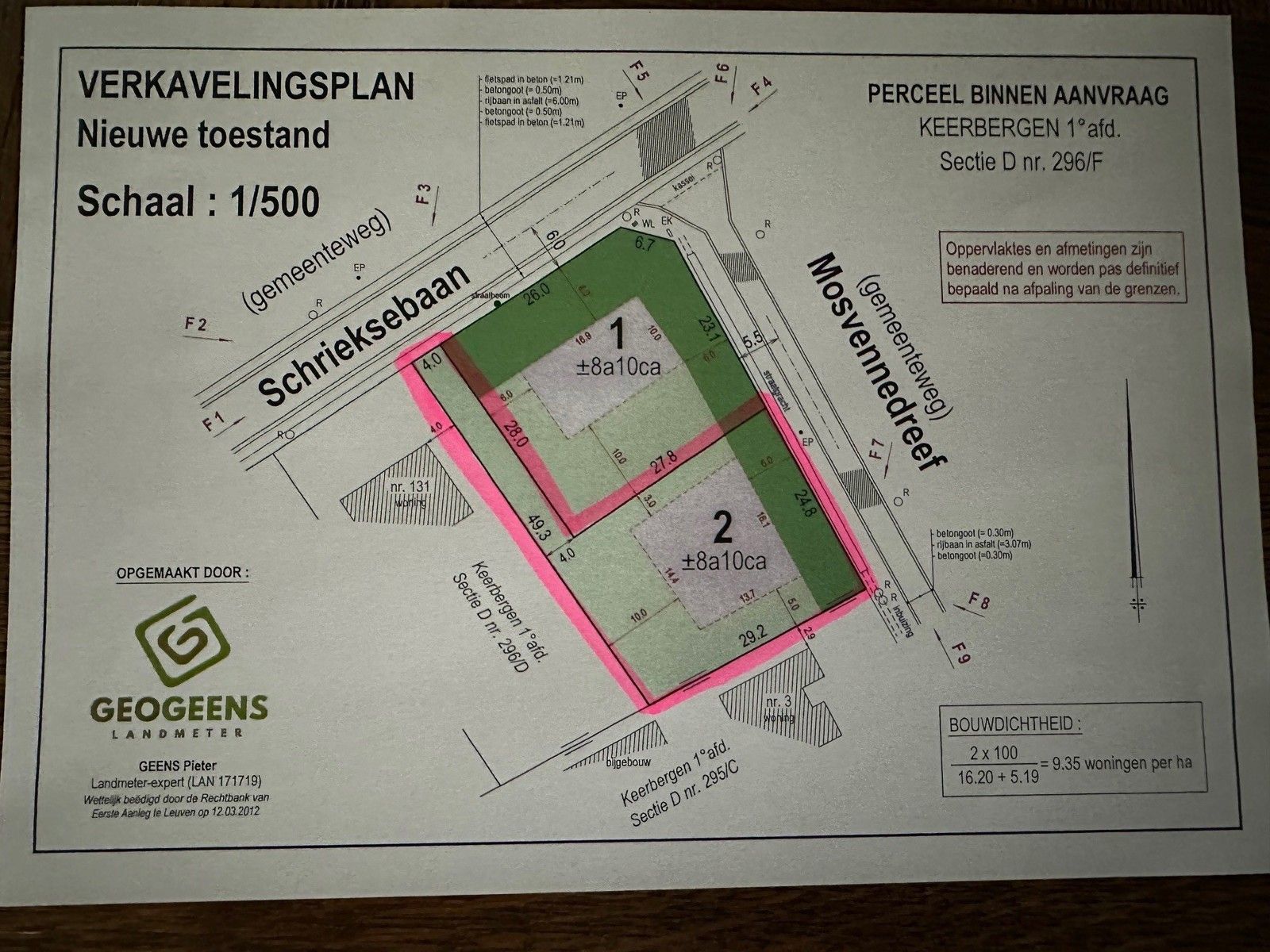 Achtergelegen bouwgrond OB 810 m2 te 3140 KEERBERGEN foto 6