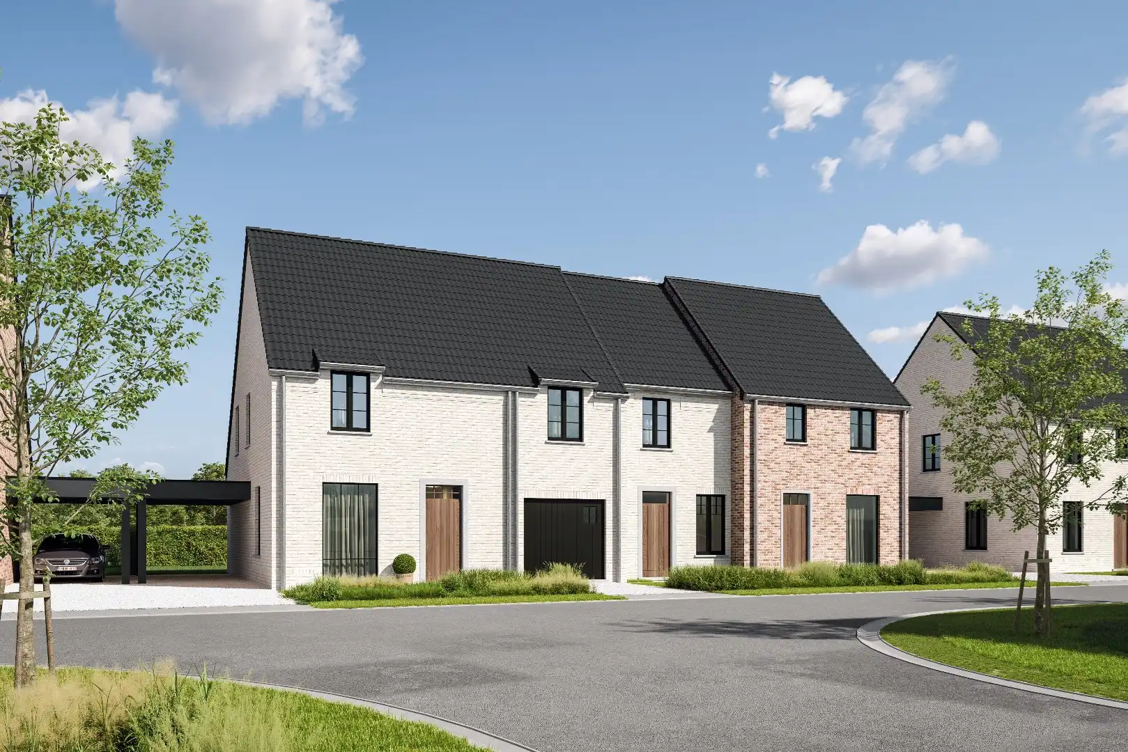 Stijlvolle & energiezuinige halfopen nieuwbouwwoning in Waregem foto {{pictureIndex}}
