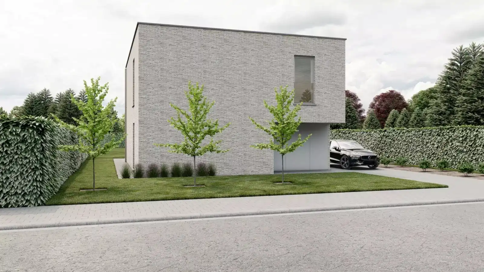 Nieuwbouwwoning, open bebouwing, 3 slpk, 14a 53ca, rustig gelegen te Kermt foto 2